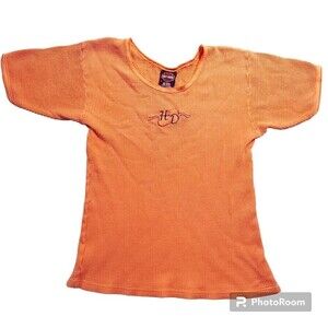 Y2k Harley Davidson sz M Waffle Embroidered Shirt